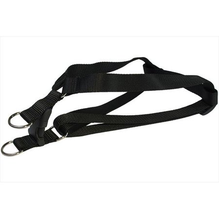 SASSY DOG WEAR Sassy Dog Wear SOLID BLACK LG-H Nylon Webbing Dog Harness; Black - Large SOLID BLACK LG-H